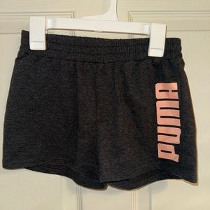 Puma girls athletic shorts